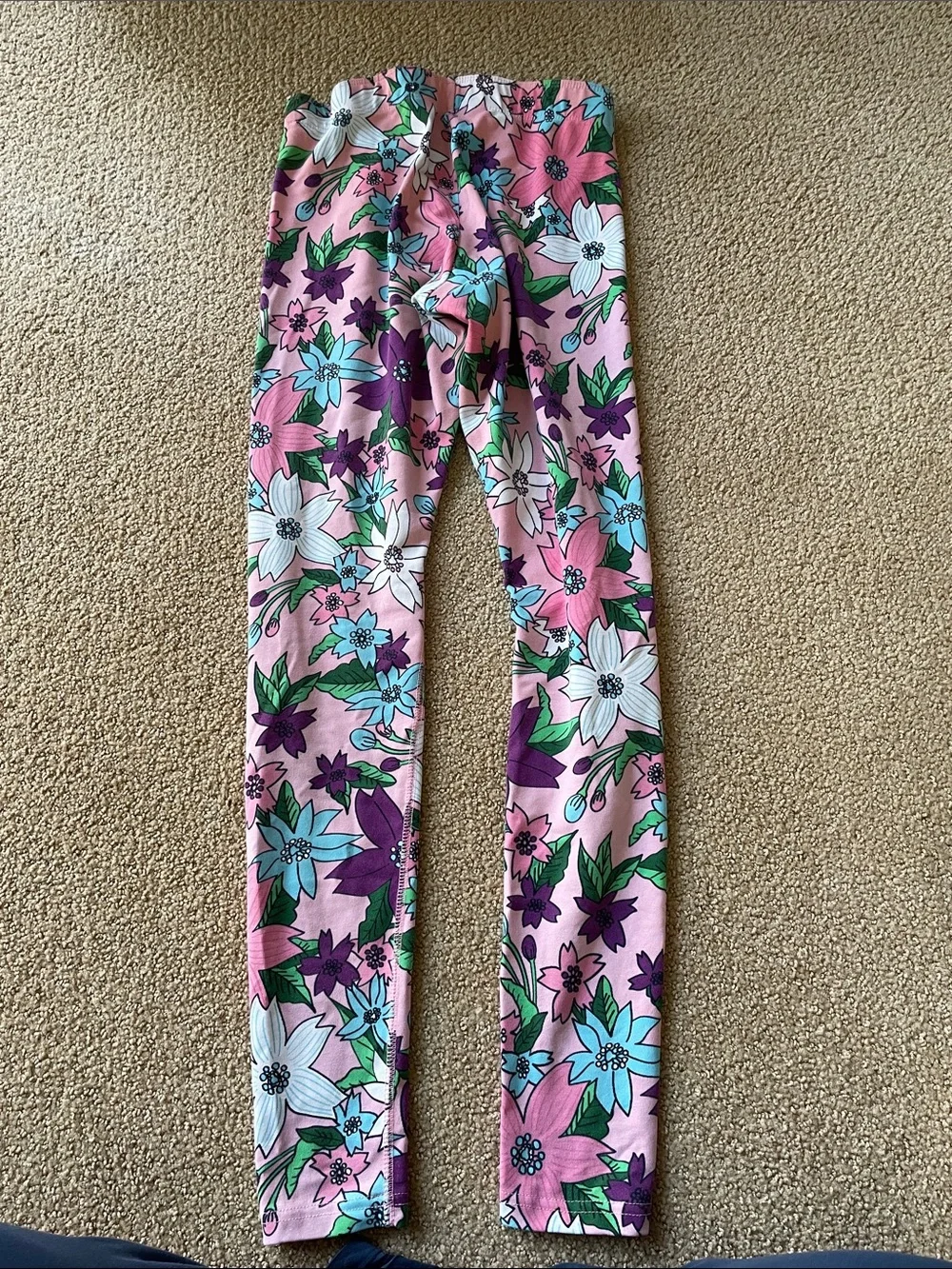 Nike Pink Floral Print womens Leggings